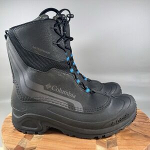 Columbia Bugaboot Winter Boots Youth 7 Black Snow Drawstring Pull On